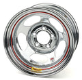 Bassett 58AC3IC 15x8 Inertia Beaded Steel Wheel with Chrome Finish, 5x4.75 Bolt Pattern, 3-Inch Backspace