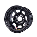 BASSETT 58D5475ILK 15x8 Beadlock Steel Wheel with 4.75 Inch Backspace and 5x5 Bolt Pattern