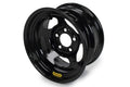 Bassett 58R53EBTAB Wheel 15x8 Inch Black Inerita Steel with Mud Cover Tabs