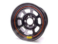 Bassett 58SC4 15x8 Black Spun Steel Wheel with 8 Spoke D-Hole Design and 5x4.75 Inch Bolt Pattern