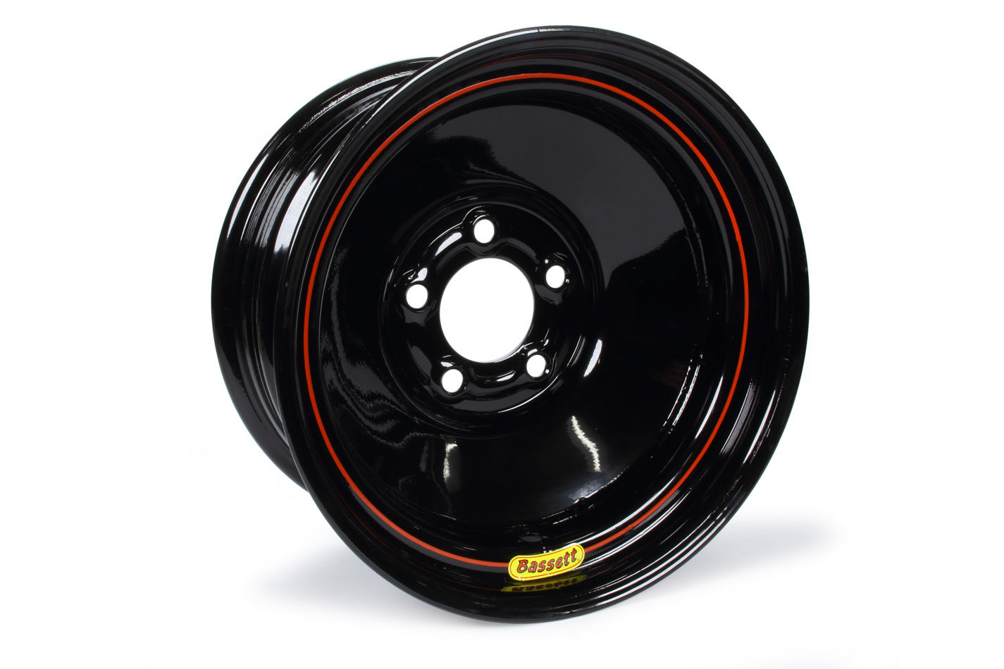 Bassett 58SOLID3 15-Inch Solid Steel Wheel with 3-Inch Backspace and 5x5 Bolt Pattern
