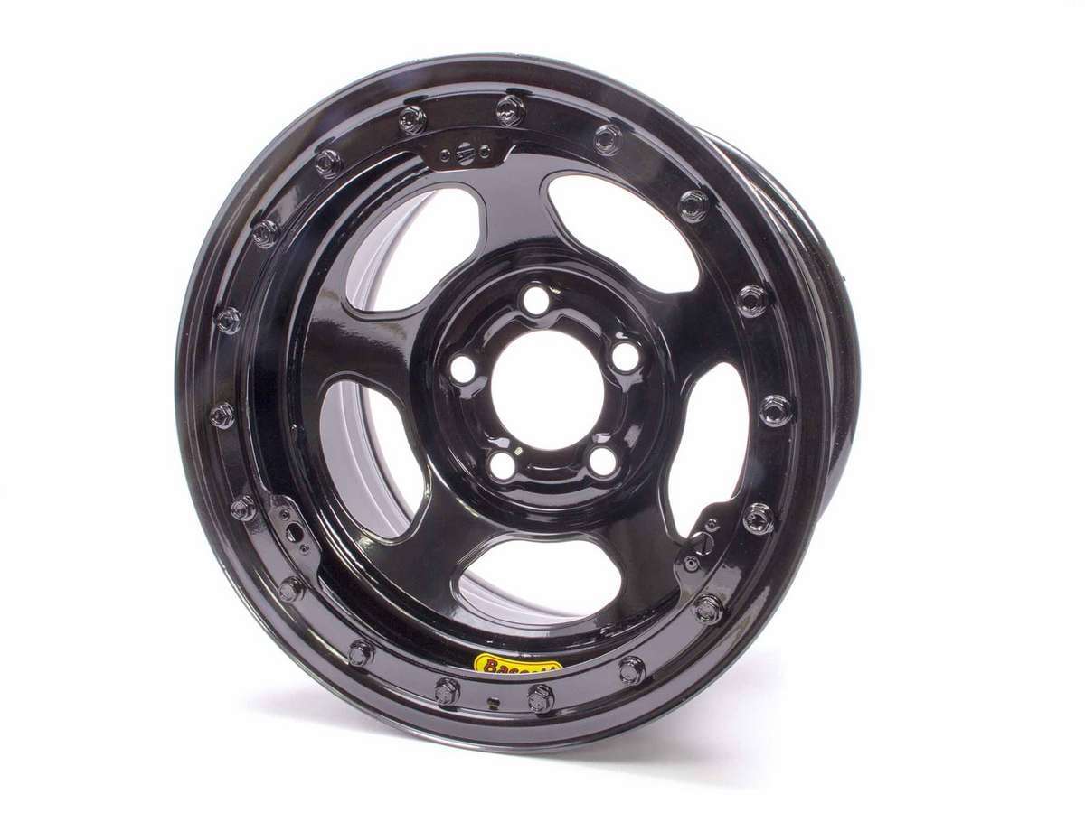 Bassett 59A52LK Inertia Advantage 15-Inch Beadlock Steel Wheel with 5x5 Bolt Pattern and 2-Inch Backspace