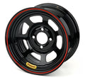Bassett L37SH4 Inertia Advantage 13x7 Inch Steel Wheel with Black Powder Coat Finish and 4 Inch Backspace