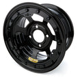 Bassett L37ST4L Steel Beadlock Wheel 13x7 Inches with 4-Inch Backspacing and 4x4.50 Bolt Pattern in Black Powder Coat