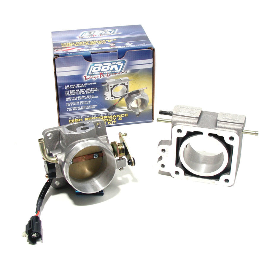 BBK Performance 1500 70mm Throttle Body with EGR Spacer for Ford Mustang 1986-1993