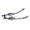 BBK Performance 1521 Exhaust H-Pipe with Catalytic Converters for 1986-1993 Ford Mustang, 2.5-inch Diameter, Stainless Steel