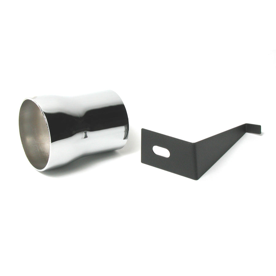 BBK Performance Mass Air Flow Sensor Delete Kit for Small Block Ford Mustang 1986-1988, Steel with Black and Chrome Finish