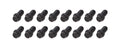 BBK Performance Header Bolt Kit for Small Block Ford, 3/8-16 Inch Thread, 0.75 Inch Length, Zinc Coated Steel, Fits 1979-1995 Ford Mustang