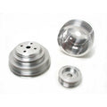 BBK Performance Under Drive Pulley Set for Small Block Chevrolet 5.0L/5.7L 1985-1987, 5-Rib Serpentine, Aluminum Natural Finish