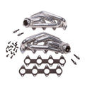 BBK Performance 16120 Short Exhaust Headers for Ford Mustang GT 2005-2010, 1-5/8 Inch Primary Diameter, Steel with Silver Ceramic Coating