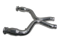 BBK Performance 1658 3-Inch High-Flow Catted Exhaust X-Pipe for Ford Mustang 2011-2014 with Ford Coyote Engine