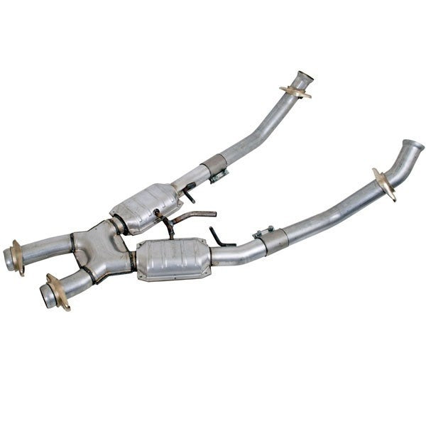 BBK Performance 1662 High-Flow Catted X-Pipe for 1986-1993 Ford Mustang 5.0L, 2.5 Inch Diameter