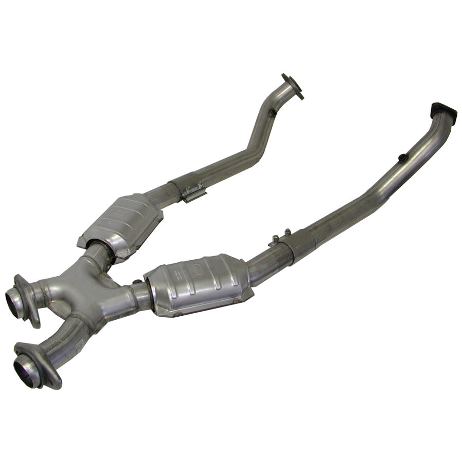 BBK Performance 1670 2.5-Inch High-Flow Catted Exhaust X-Pipe for Ford Mustang 1999-2004