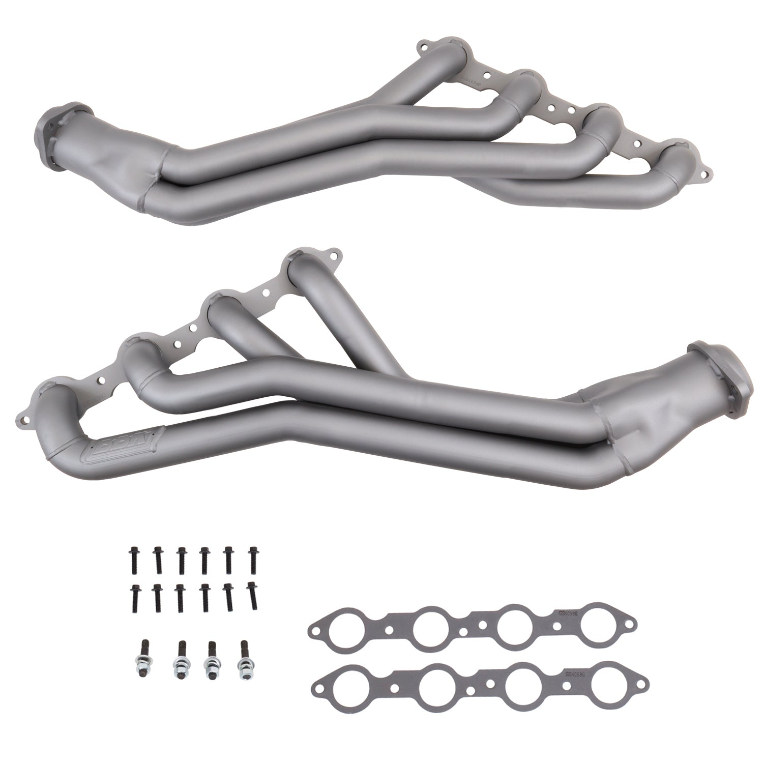 BBK Performance 1694 Long Exhaust Headers for GM LS-Series F-Body 1998-2002, 1.75 Inch Primary Diameter, Steel with Titanium Ceramic Finish