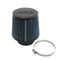 BBK Performance Conical Air Filter Part Number 1740, 5 Inch Base, Reusable Cotton, Blue