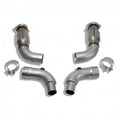 BBK Performance High Flow Mid Pipe with Cats for Ford Mustang 2015-2023, 3-Inch Diameter, Steel, Aluminized
