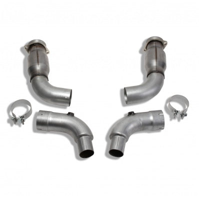 BBK Performance High Flow Mid Pipe with Cats for Ford Mustang 2015-2023, 3-Inch Diameter, Steel, Aluminized
