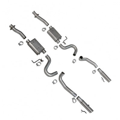 BBK Performance Varitune Cat-Back Exhaust System for 1986-2004 Ford Mustang V8 with 2.75 Inch Diameter and Dual Rear Exit