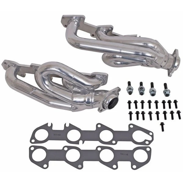 BBK Performance 40090 Shorty Exhaust Headers for Dodge Ram 5.7L Gen III Hemi 1.75 Inch Primary Diameter, Steel with Silver Ceramic Finish