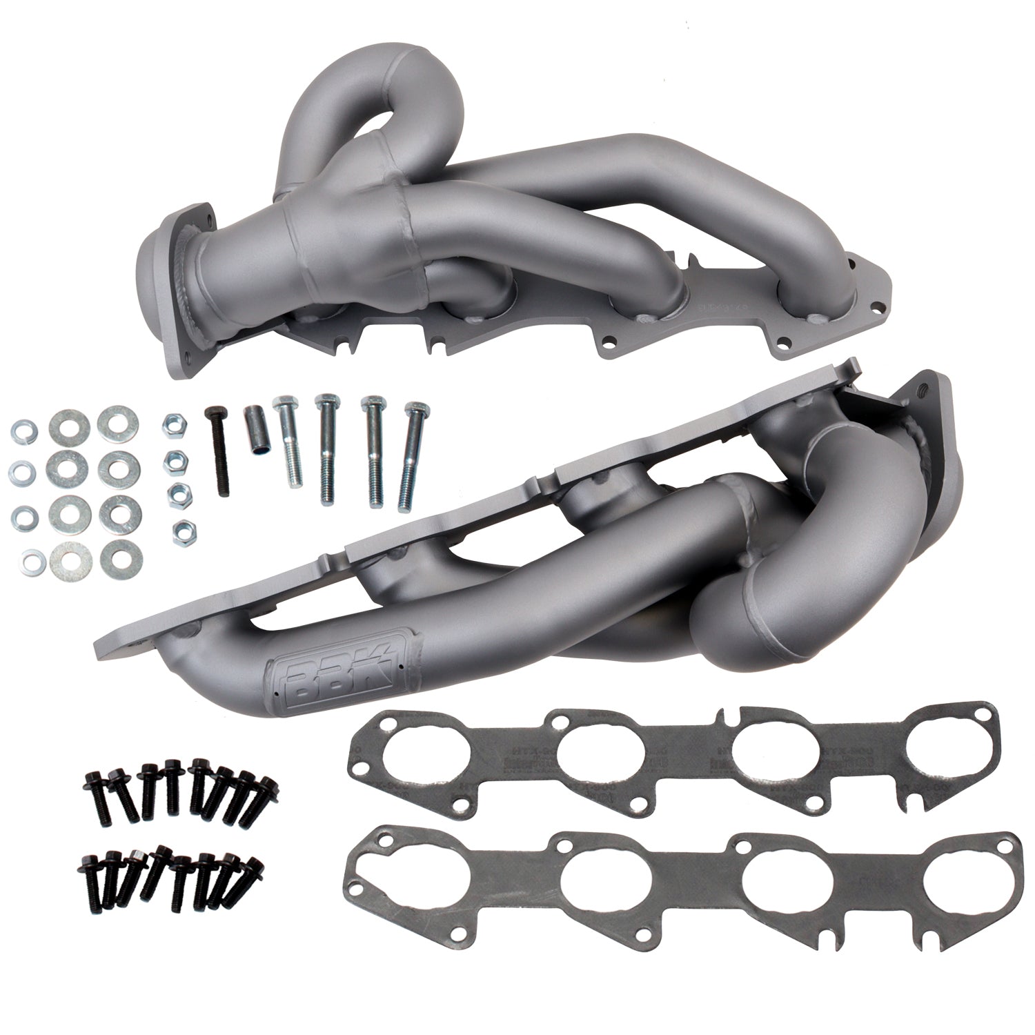 BBK Performance 4014 1-5/8 Shorty Headers for 2009-2018 Dodge Ram with Gen III Hemi Engine, Titanium Ceramic Finish