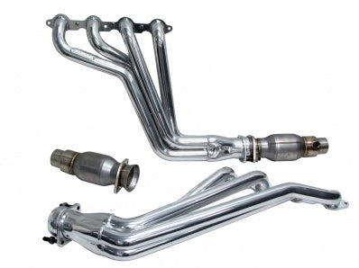 BBK Performance 40540 Long Tube Headers for Chevy Camaro LS3/L99 2010-2015, 1-7/8 Inch Primary Steel with Silver Ceramic Finish