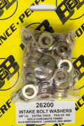 B and B Performance Products 26200 Flat Washers 3/8 Inch Inner Diameter, 5/8 Inch Outer Diameter, 0.1 Inch Thickness, Steel with Cadmium Finish, Set of 100