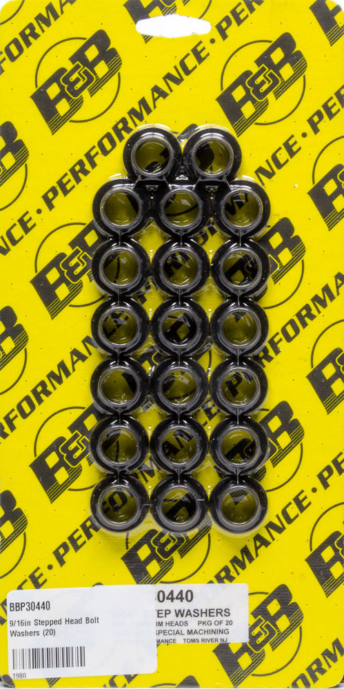 B and B Performance Products 30440 9/16 Inch Stepped Head Bolt Washers Set of 20