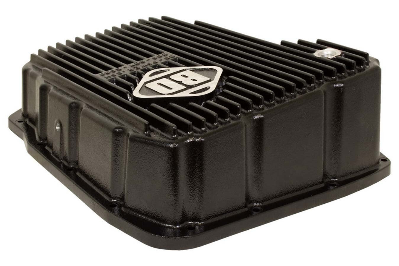 BD Diesel 1061525 Deep Sump Transmission Pan for Dodge 68RFE and 545RFE, Aluminum with Black Powder Coat, 4.5 Quart Capacity