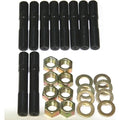 Blower Drive Service BDSBA-9602 Supercharger Stud Kit with 7/16 Inch Thread, 2-1/2 Inch and 3 Inch Length, Aluminum, Black Anodized