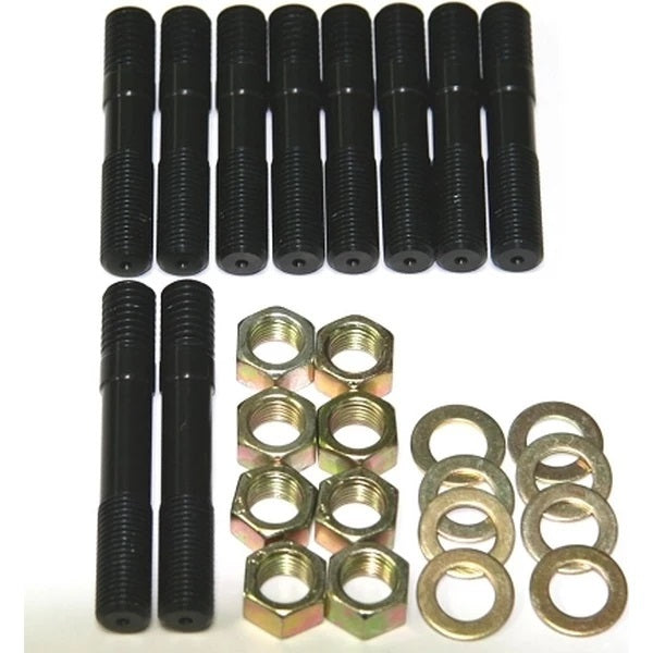 Blower Drive Service BDSBA-9602 Supercharger Stud Kit with 7/16 Inch Thread, 2-1/2 Inch and 3 Inch Length, Aluminum, Black Anodized