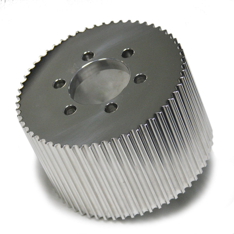 Blower Drive Service BP-6849 Supercharger Pulley, 3.5 Inch Width, 49 Tooth, 8 mm Pitch, Aluminum, Polished Finish