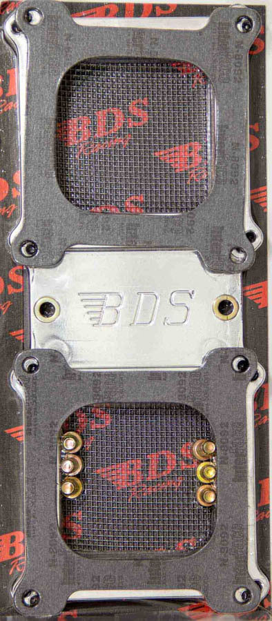 Blower Drive Service CA-9025 Dual Carb Top Plate for 6-71 and 8-71 Superchargers, Aluminum, Polished Finish