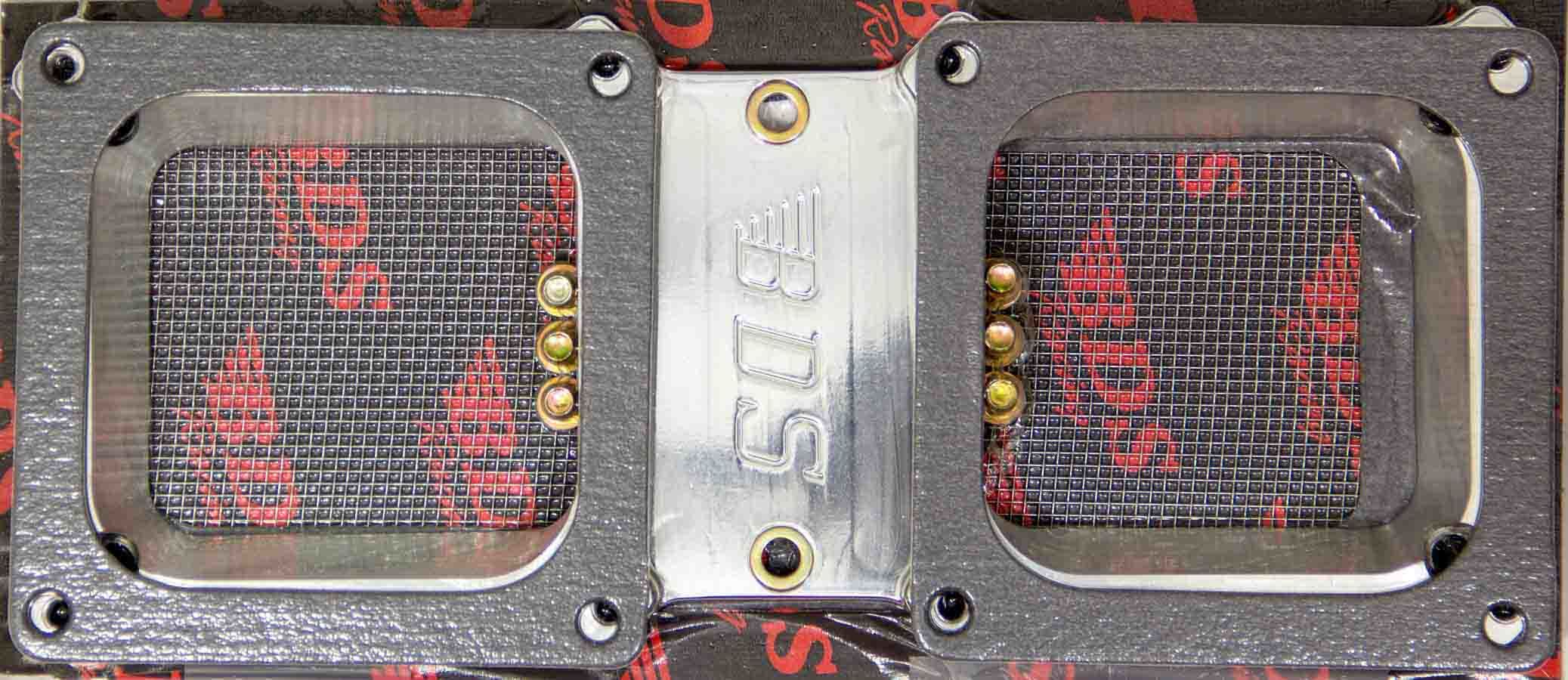 Blower Drive Service CA-9027 Supercharger Top Plate for Dual Carburetors, Polished Aluminum, Fits 6-71 and 8-71 Superchargers