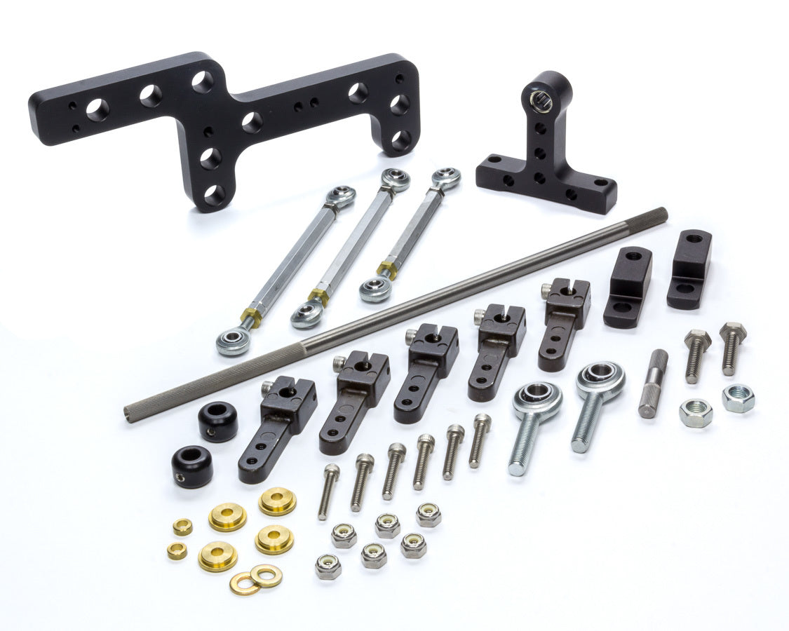 Blower Drive Service LK-9717 Dual Inline Carburetor Linkage Kit for Holley 6-71 and 8-71 Superchargers