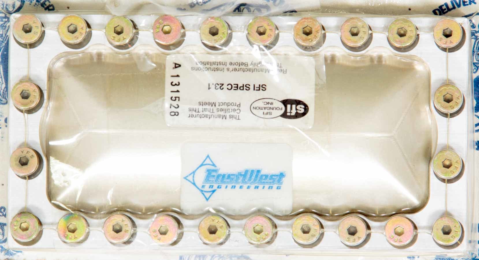 Blower Drive Service MA-9110 Burst Panel Kit SFI 23.1 Aluminum Gold Anodized with Fasteners