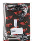 Blower Drive Service PL-9712 Dual Carburetor Fuel Line Kit with 6 AN Male Inlet and Dual 6 AN Female Outlets, Stainless Steel, Polished Finish