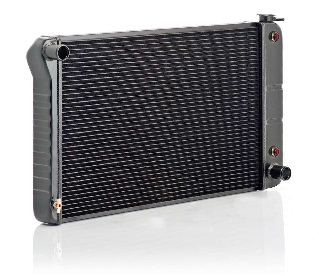 BE-COOL Radiators 17008 GM A-Body Automatic Transmission OE Radiator, 33 Inches Wide, 19 Inches High, Aluminum, Black Anodized