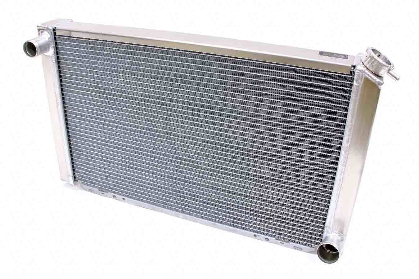 BE-COOL RADIATORS 35005 Universal Fit 17x28 Aluminum Radiator with Driver Side Inlet and Passenger Side Outlet