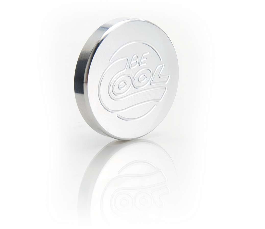 BE-COOL Radiators Billet Radiator Cap 12-15 lb Round Aluminum with Be Cool Logo