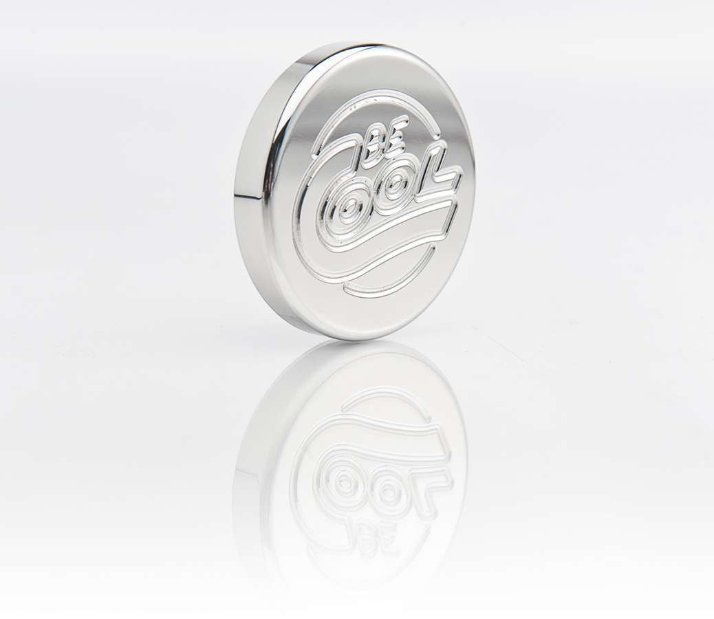 Be Cool Radiators Part Number 71001 Billet Radiator Cap, 12-15 psi, Aluminum, Polished Finish, Round Shape