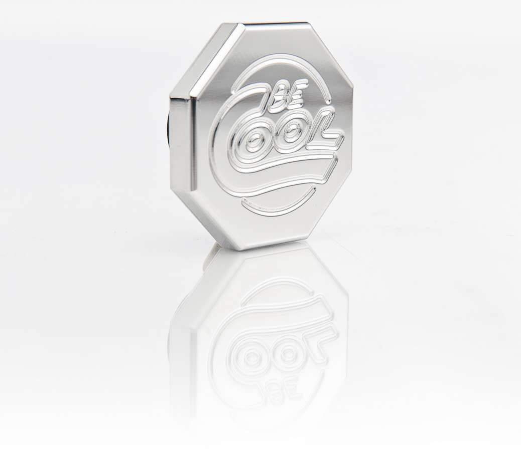 Be Cool Radiators 71002 Billet Radiator Cap with 12-15 lb Pressure, Aluminum, Polished Finish