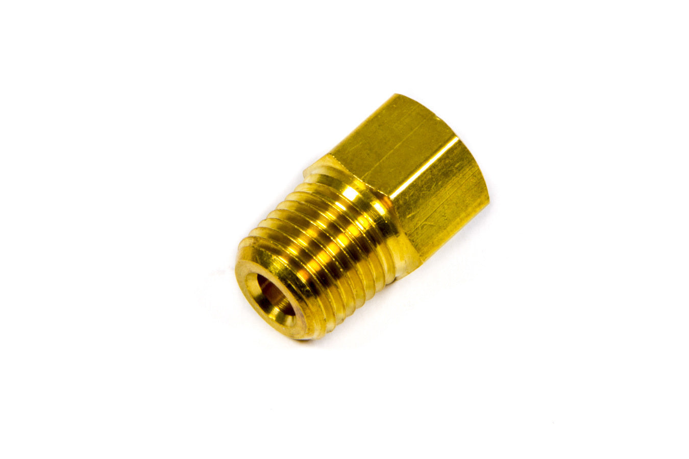 BE-COOL RADIATORS Trans Cooler Fitting Brass 1/4 Inch NPT Male and 5/16-24 Inverted Flare Female Adapter