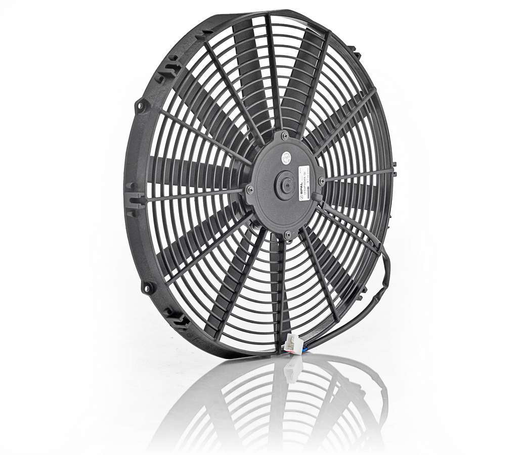 BE-COOL RADIATORS 75058 16-Inch Euro Black Thin Line Electric Puller Fan