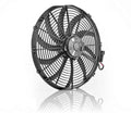 BE-COOL RADIATORS 75068 16-Inch Euro Black Electric Fan Super Duty Puller