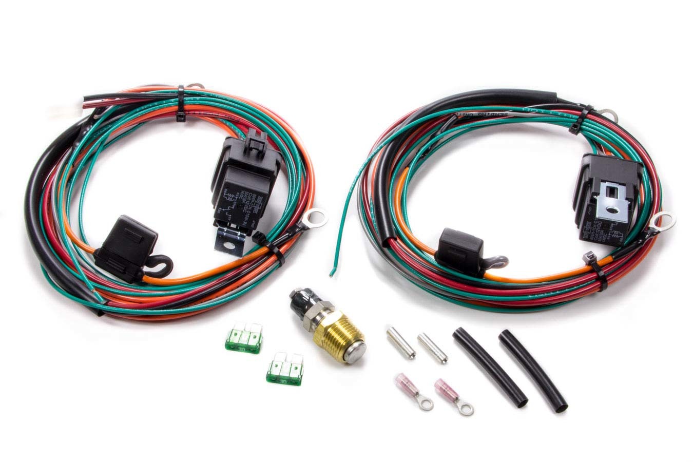 BE-COOL RADIATORS Wiring Harness Kit for Dual Fans Part 75117 with 195°F On/175°F Off Fan Controller and 40 Amp Relay
