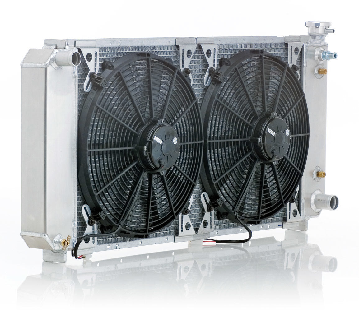 BE-COOL RADIATORS 82313 Factory-Fit Radiator for GM Fullsize Trucks with Dual Fans, Aluminum, Natural Finish