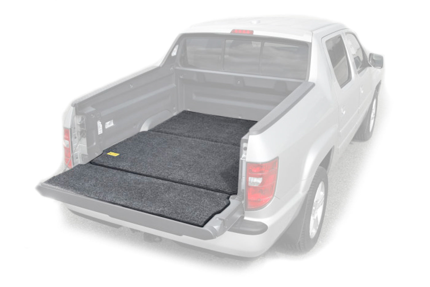 BEDRUG BMH17RBS BedMat Classic Bed Mat for Honda Ridgeline 2017-2021, Padded with Hook and Loop Fastener, 5 Feet 4 Inches Bed Length, Gray Composite Material