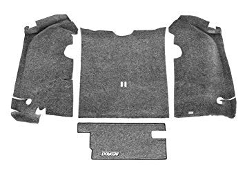 BEDRUG BedRug BRTJ97R Jeep Wrangler TJ Cargo Mat with Tailgate and Hook and Loop Fastener, Black