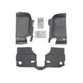 BEDRUG BedTred Front Floor Liner for Jeep JK 2011-2018 with Heat Shield and Padded Hook and Loop Attachment