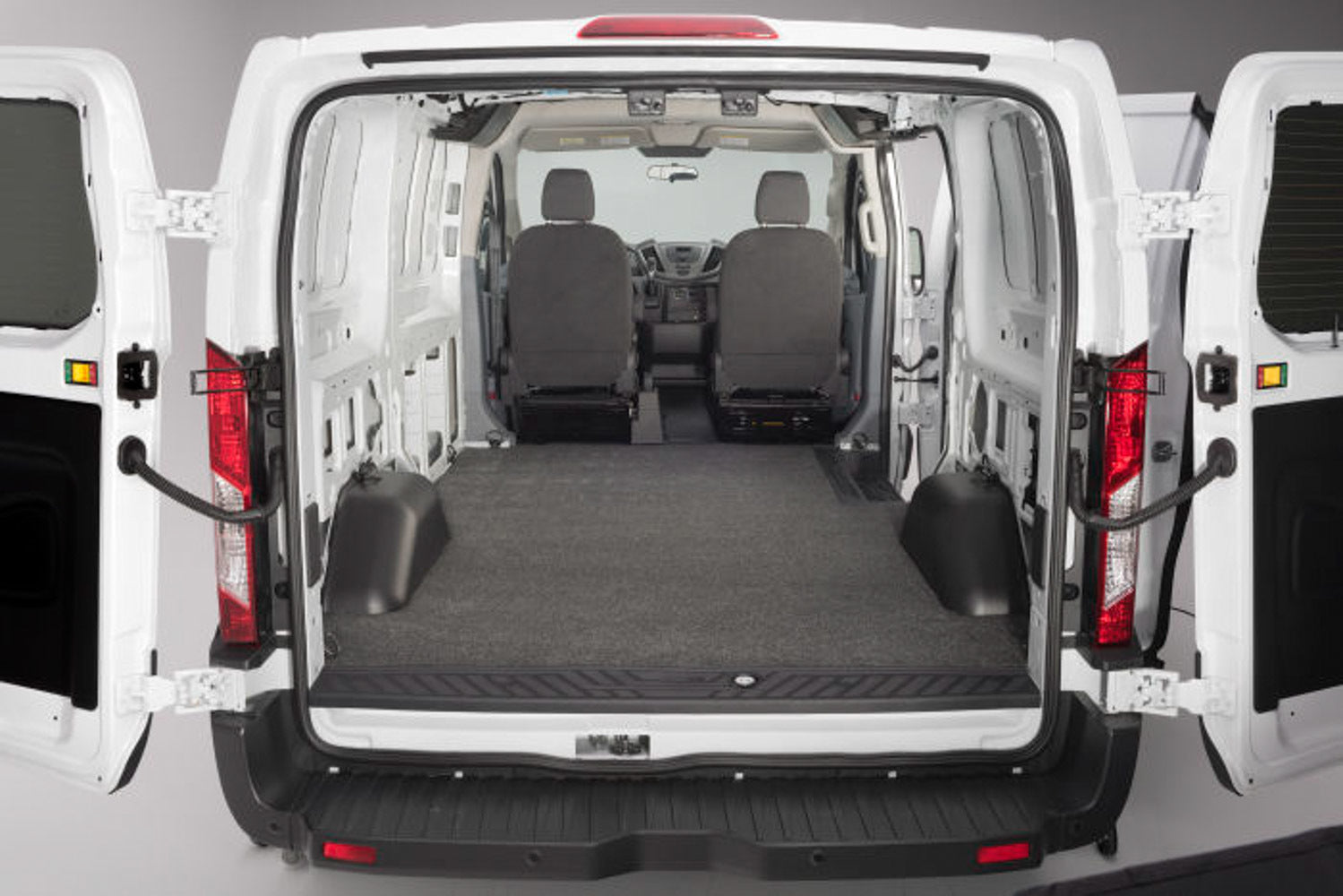 BEDRUG VanRug VRFT15L Cargo Mat for Ford Transit 2015-2021, Impact Protection, Non-Skid, Black Composite
